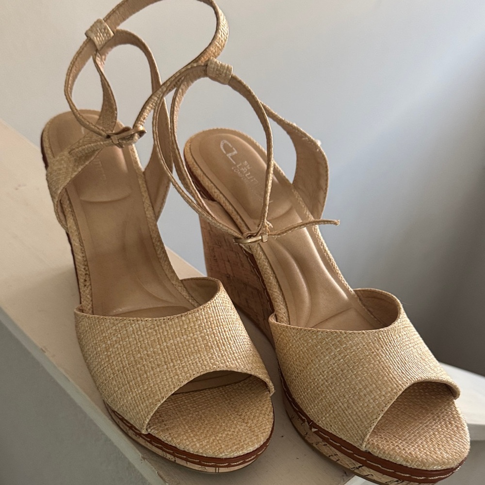 CL by Chinese Laundry Tan Wedge Sandals